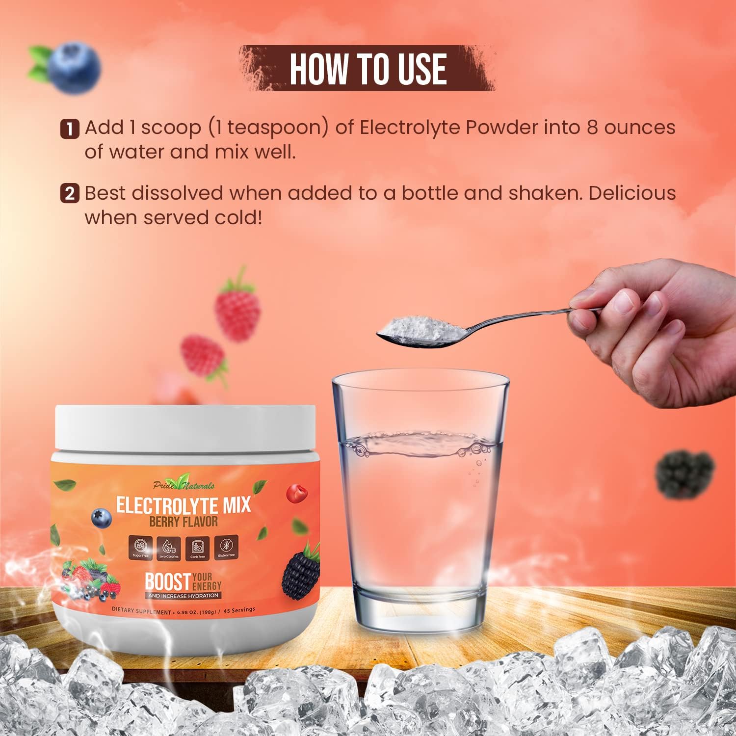 pride-naturals-electrolyte-powder---sugar-free-gluten-free-hydration-beverage-for-workout-recovery-vegan-with-immune-boosting-vitamins-berry-flavor-198g-8
