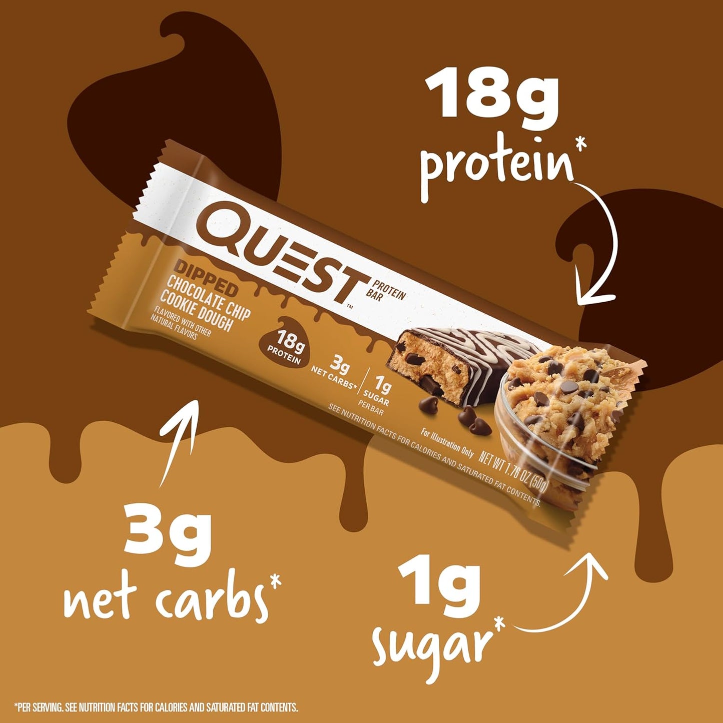 quest-nutrition-chocolate-chip-cookie-dough-protein-bars---12-count-18g-protein-low-carb-gluten-free---176-oz-bars-2