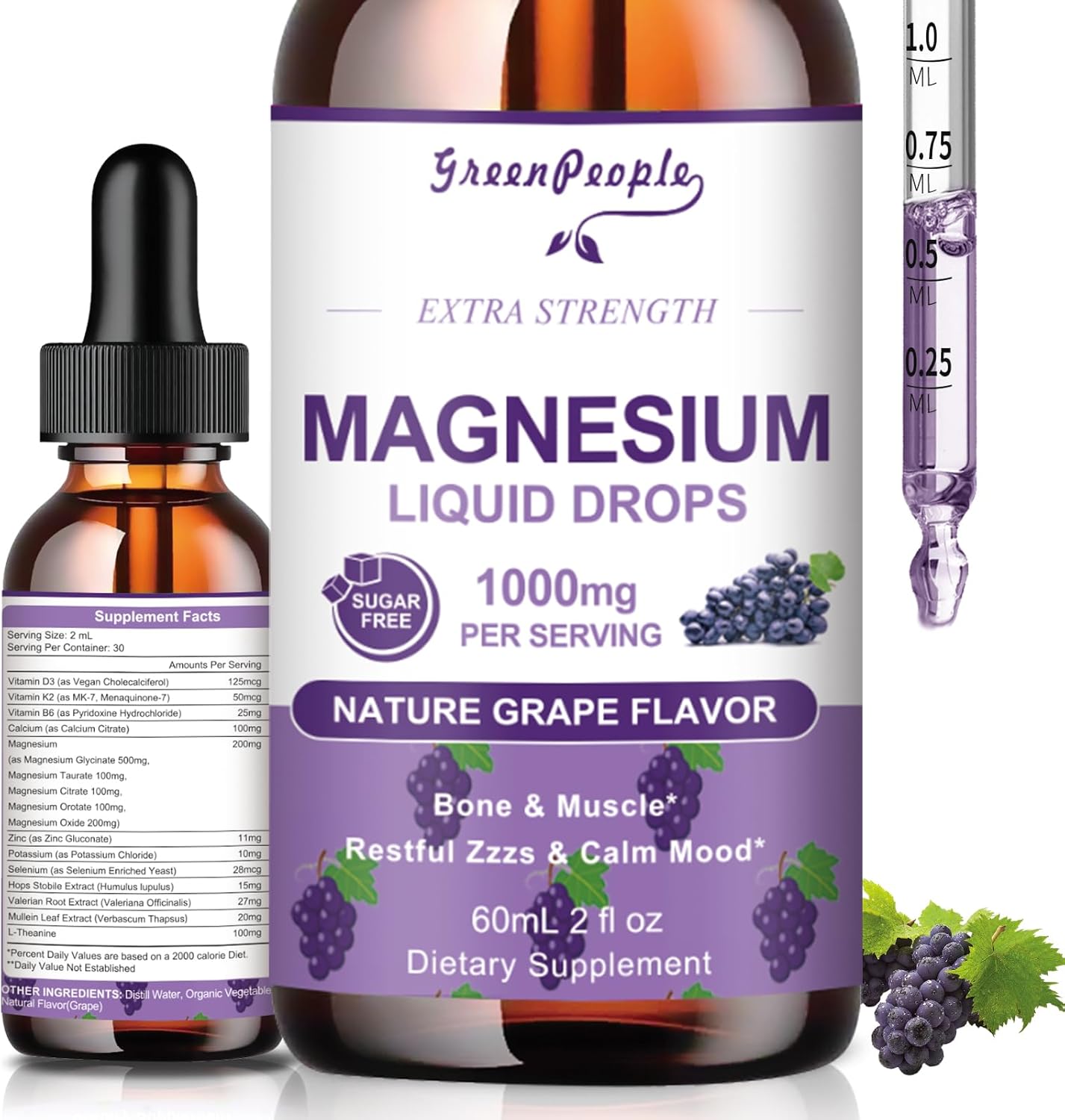 greenpeople-magnesium-glycinate-liquid-drops---1000mg-5-types-liquid-magnesium-complex-with-d3-k2-b6---bone-muscle-support---sugar-free-grape-flavor---2fl-oz-1