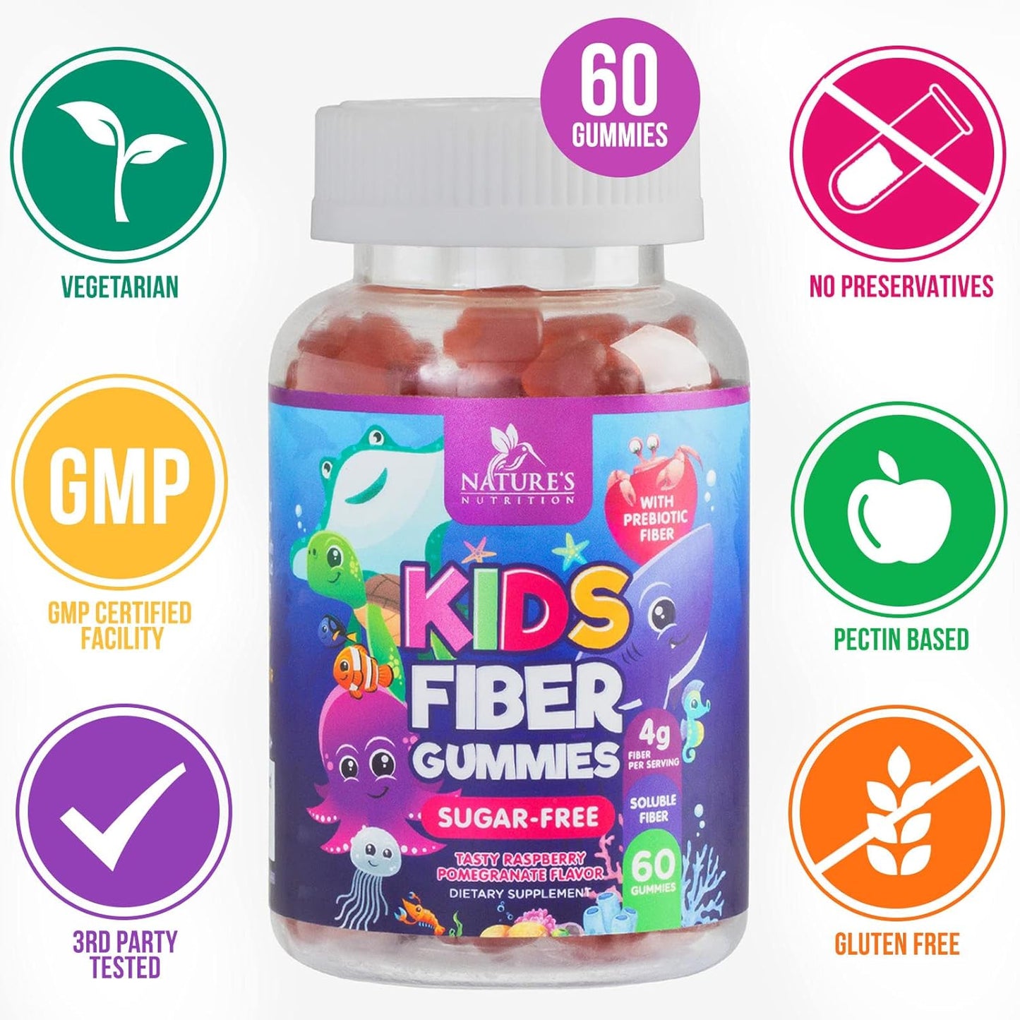 kids-fiber-gummies---plant-based-prebiotic-blend-for-regularity-immune-support---vegan-raspberry-flavored-bears---60-gummies-4