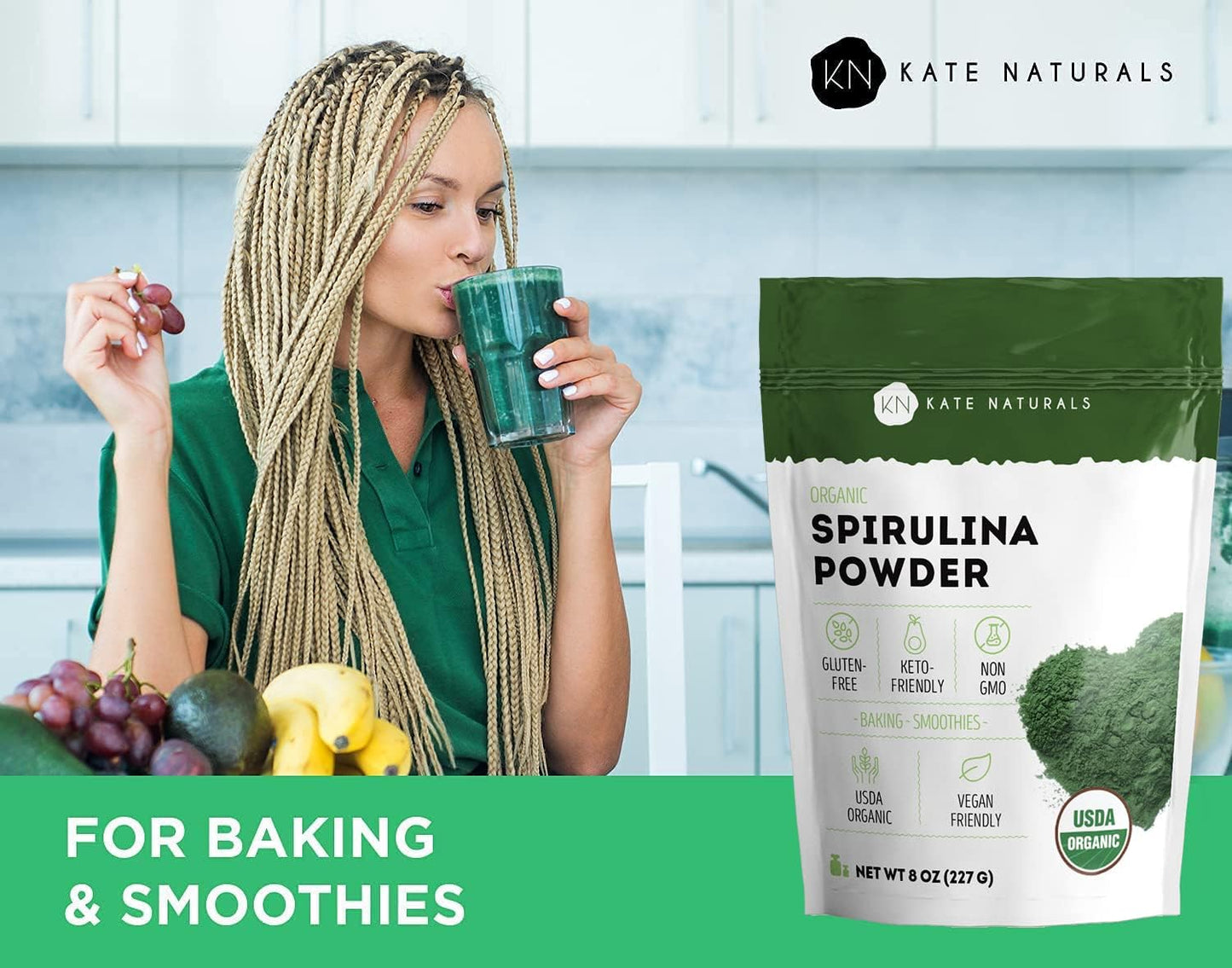usda-certified-organic-spirulina-powder---immune-support-antioxidants---nutrient-dense-superfood-supplement---8-oz---non-gmo-gluten-free---by-kate-naturals-3