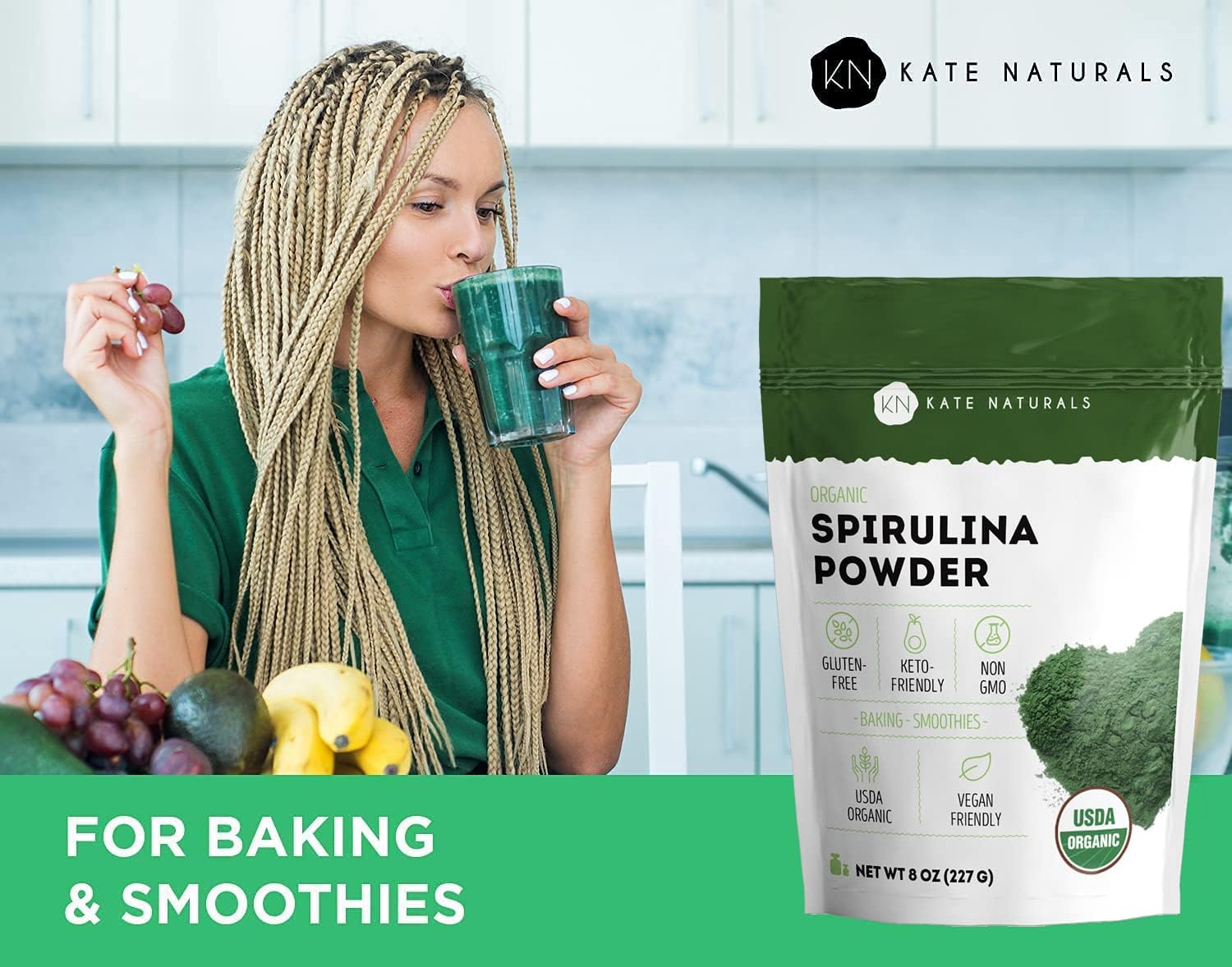 usda-certified-organic-spirulina-powder---immune-support-antioxidants---nutrient-dense-superfood-supplement---8-oz---non-gmo-gluten-free---by-kate-naturals-3