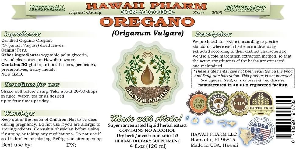 organic-oregano-alcohol-free-liquid-extract---4-floz-glycerite-herbal-supplement-by-hawaii-pharm-usa-2