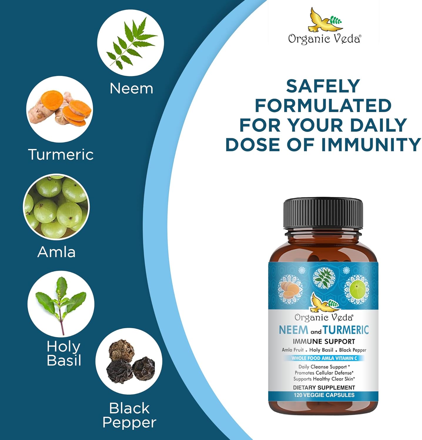 organic-veda-neem-turmeric-capsules-with-amla-tulsi-holy-basil-black-pepper---immune-support-supplement---promotes-clear-skin-cellular-defense---120-vegan-capsules-4