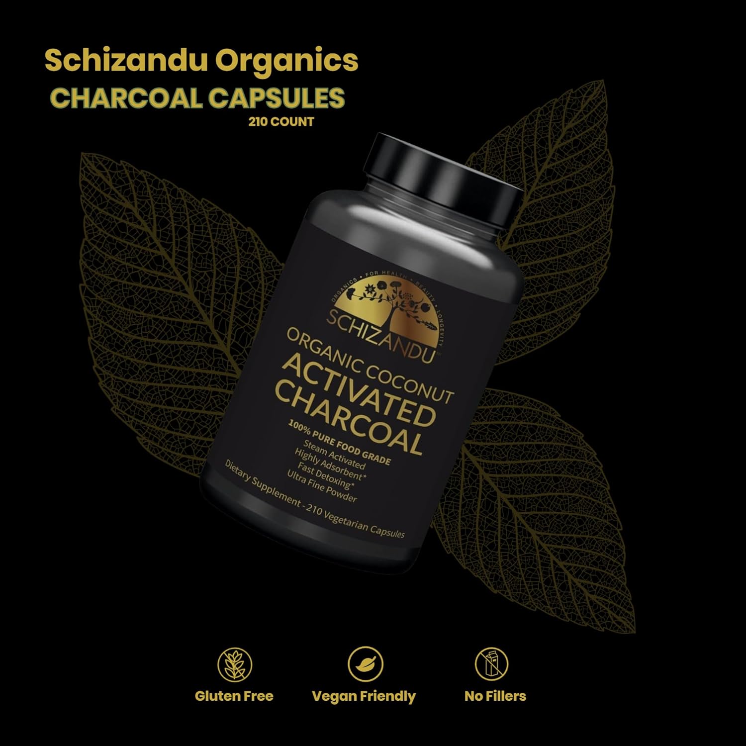 vegan-activated-coconut-charcoal-capsules---organic-non-gmo-supplement-for-health-support---x-large-bottle-210-count---no-additives-2
