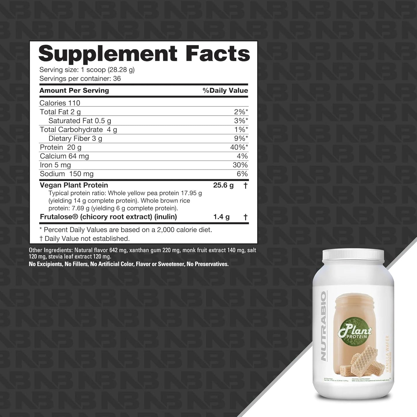organic-vanilla-wafer-vegan-plant-protein-powder---20g-protein-per-serving---dairy-lactose-free---36-servings-2