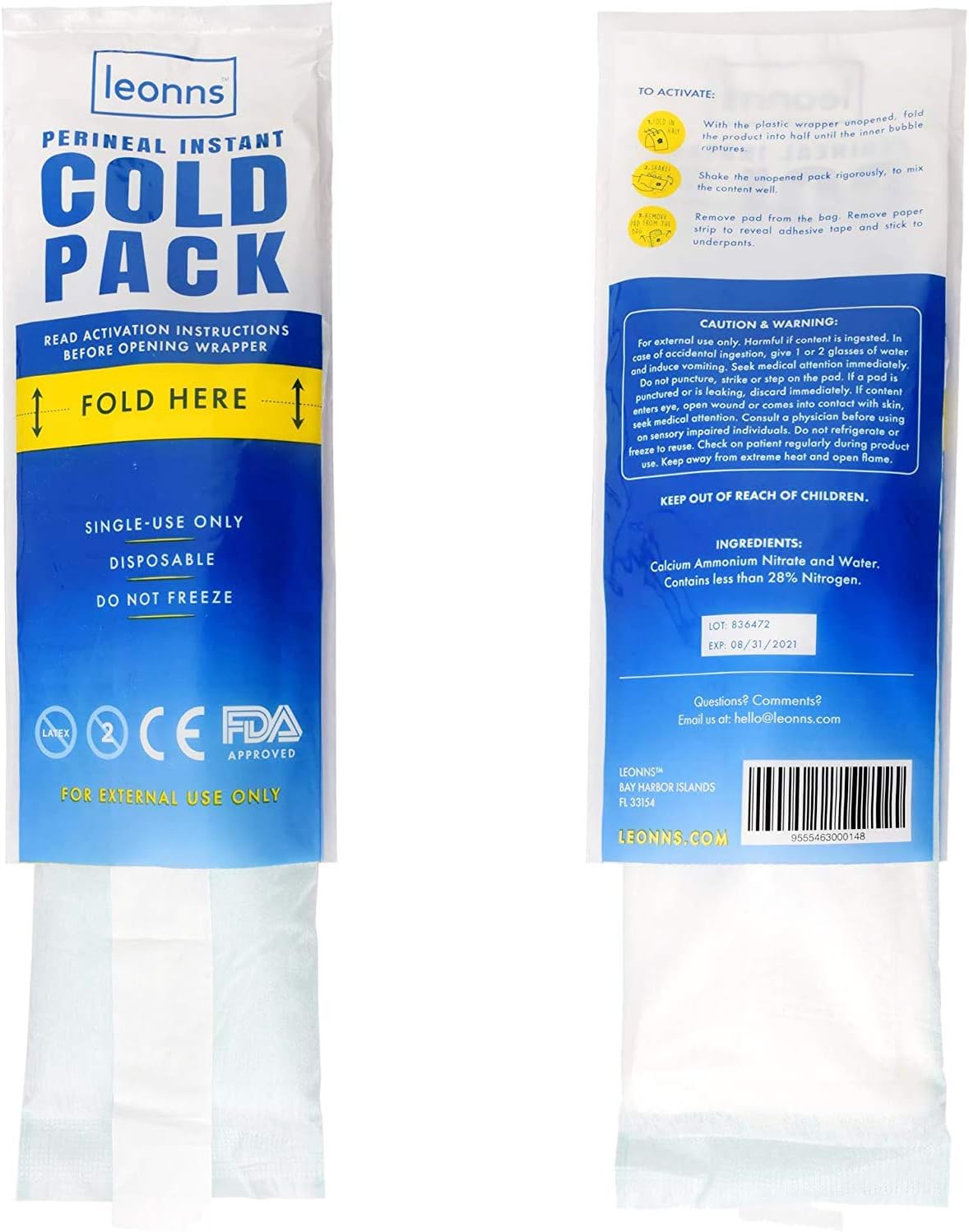 leonns-perineal-ice-packs-with-adhesive-strip---2-in-1-cold-pack-pads-for-postpartum-recovery---instant-ice-maxi-pads-for-after-birth-24-pack-7