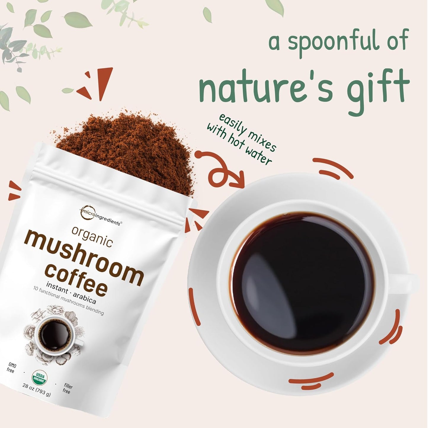 organic-instant-mushroom-coffee-powder-10-in-1-blend---28-ounce-317-servings-boost-immunity-energy-with-lions-mane-chaga-reishi-arabica-coffee-micro-ingredients-6