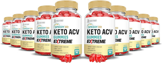 10-pack-speedy-keto-acv-gummies-1000mg---apple-cider-vinegar-with-pomegranate-beet-juice-powder---b12-vegan-non-gmo---600-gummys---justified-laboratories-1