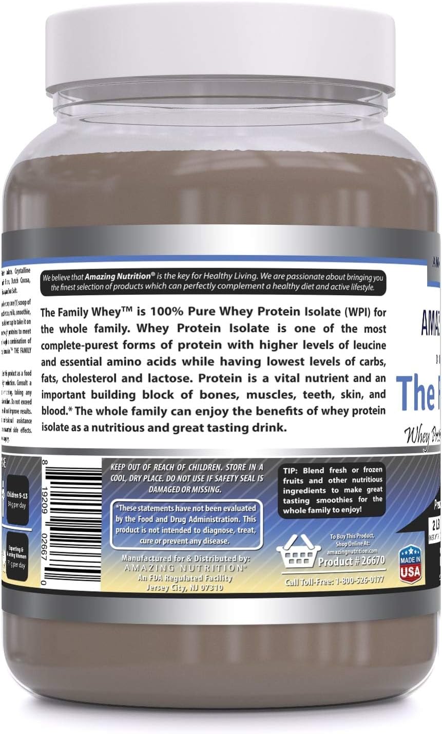 family-whey-protein-isolate-powder---2-lbs---purest-protein-source---gluten-free-cookie-cream-flavor---complete-nutrition-for-all-3
