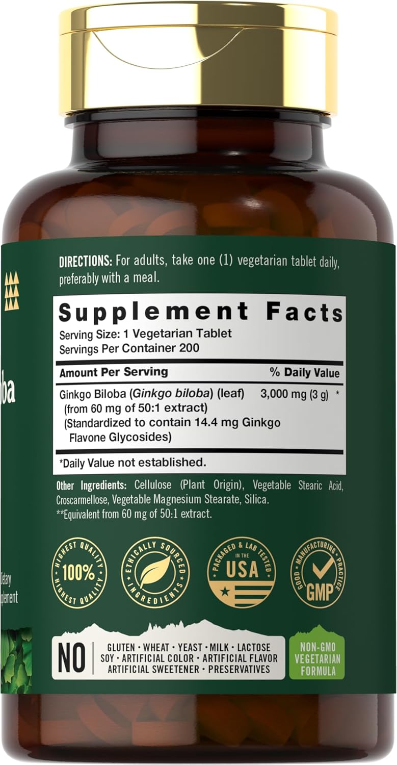 carlyle-ginkgo-biloba-supplement-3000mg-per-serving---200-tablets-extra-strength---vegetarian-non-gmo-gluten-free-by-tahoe-nutritionals-2