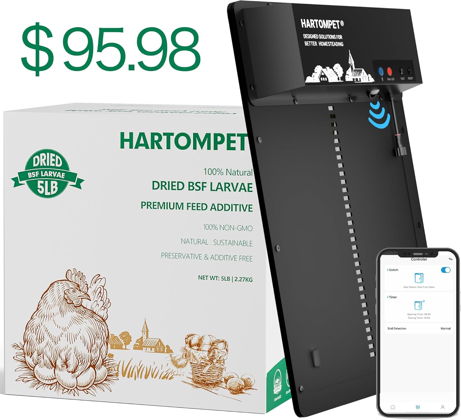 5lb-bag-of-hartompet-dried-black-soldier-fly-larvae---high-protein-non-gmo-poultry-feed-supplement-with-85x-more-calcium---ideal-treats-for-chickens-hens-and-ducks-2