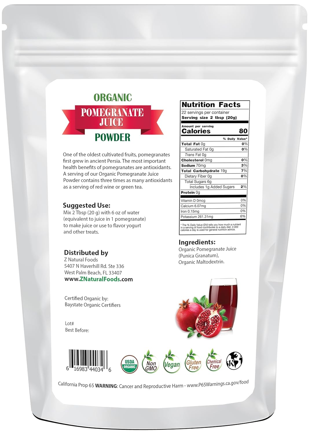 organic-pomegranate-juice-powder---pure-fruit-extract-for-smoothies-tea---antioxidant-superfood-1-lb-2