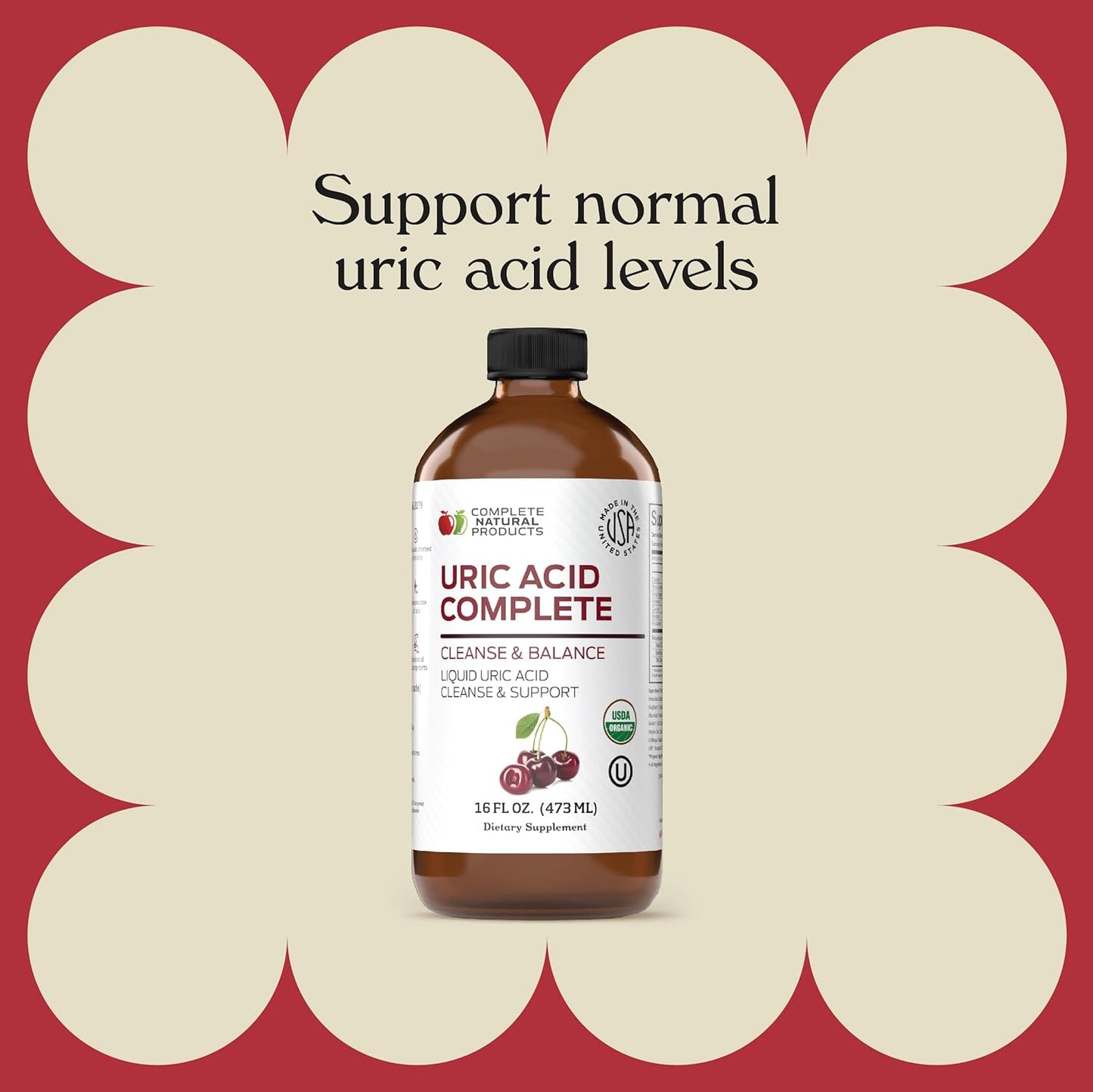 16oz-liquid-uric-acid-cleanse-supplement-with-apple-cider-vinegar-tart-cherry-beet-root---supports-kidney-health-circulation---complete-natural-product-4