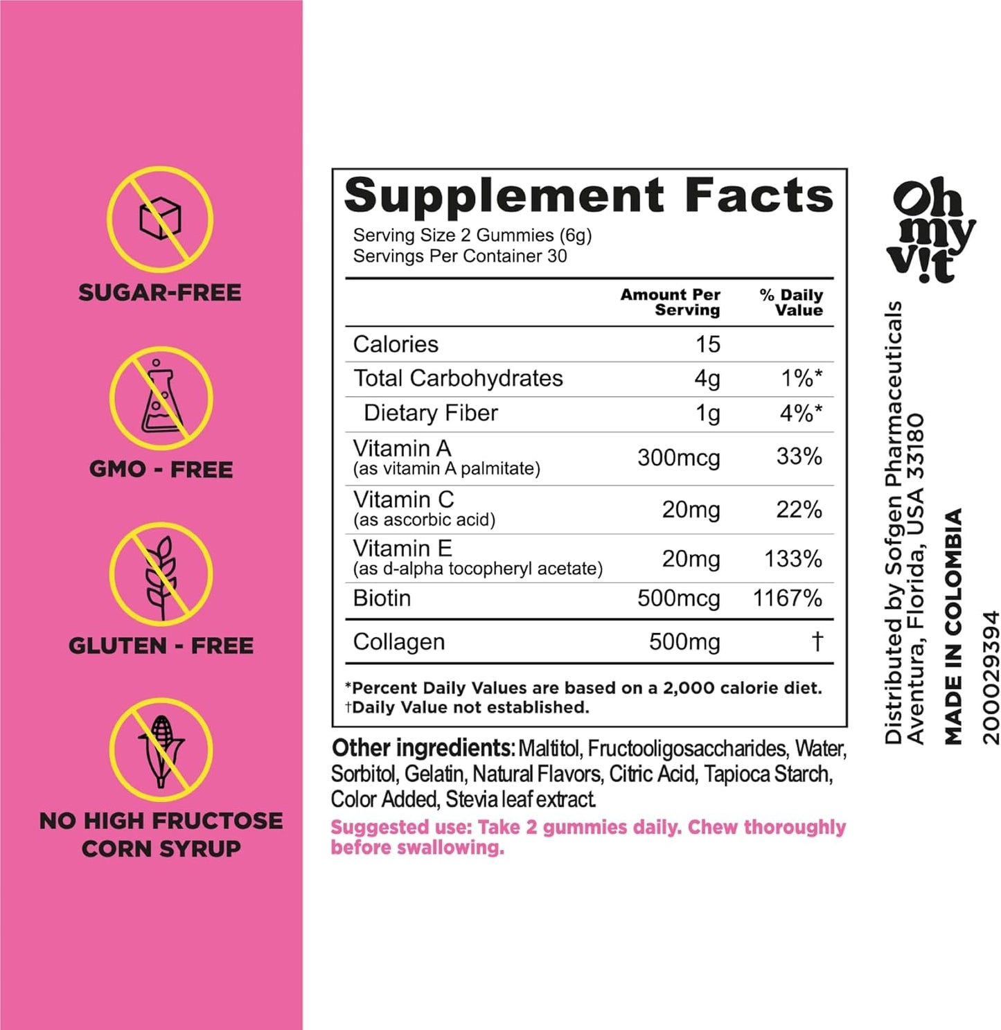 pretty-gummy-hair-skin-and-nails-supplement-with-biotin-collagen---orangewatermelon-flavor---60-count---adults-4