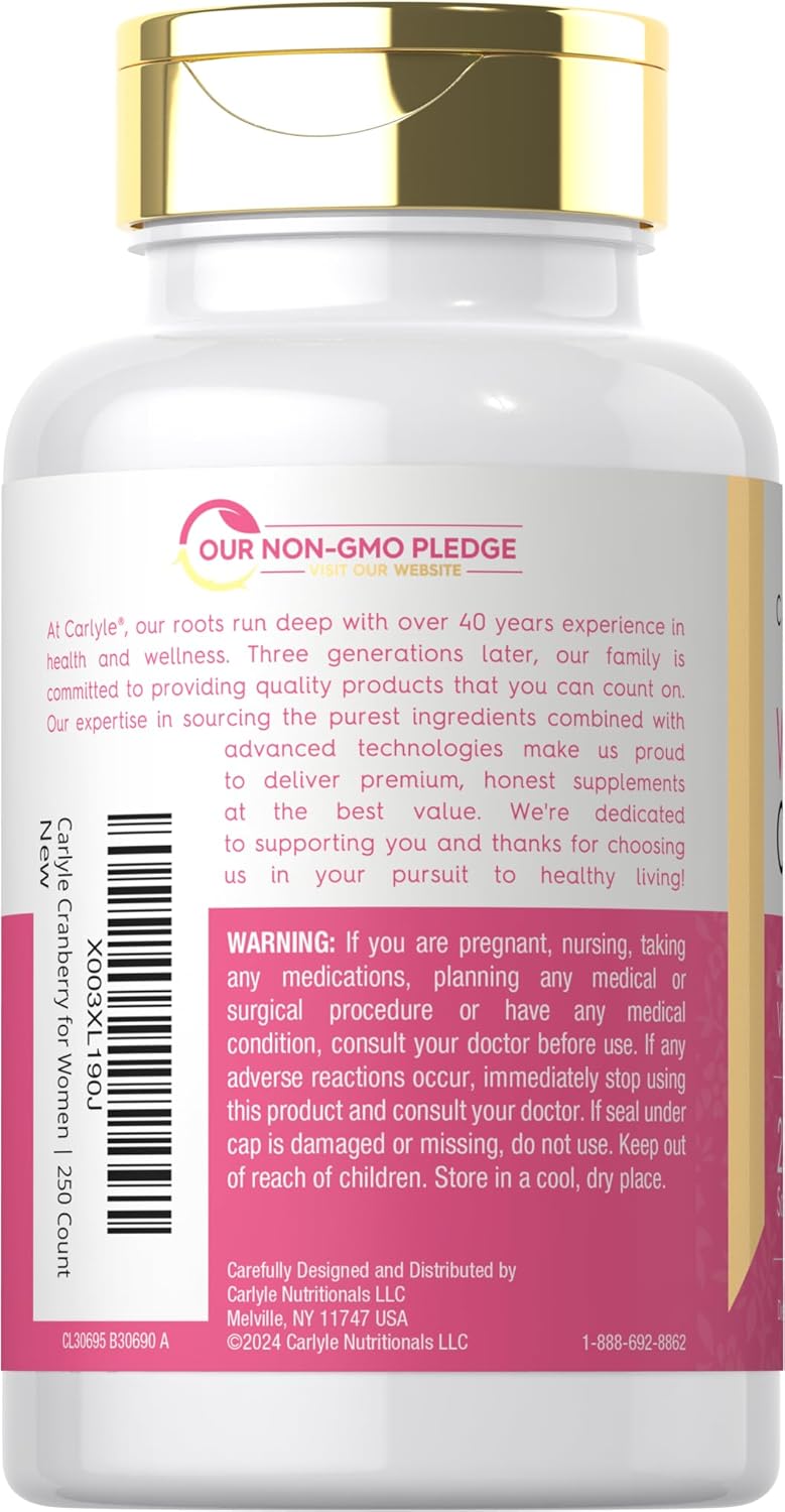 carlyle-cranberry-supplement-softgels-for-women---250-count-with-vitamin-c---non-gmo-gluten-free---female-health-formula-3