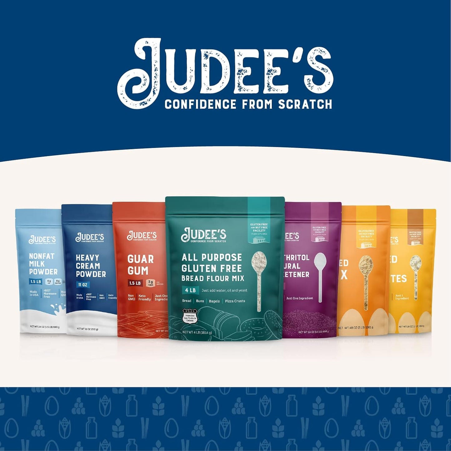 Gluten-Free Buttermilk Powder for Baking & Cooking - 11.25 oz Dried Mix for Pancakes, Fried Chicken, Cornbread by Judee's - Espot.com.au