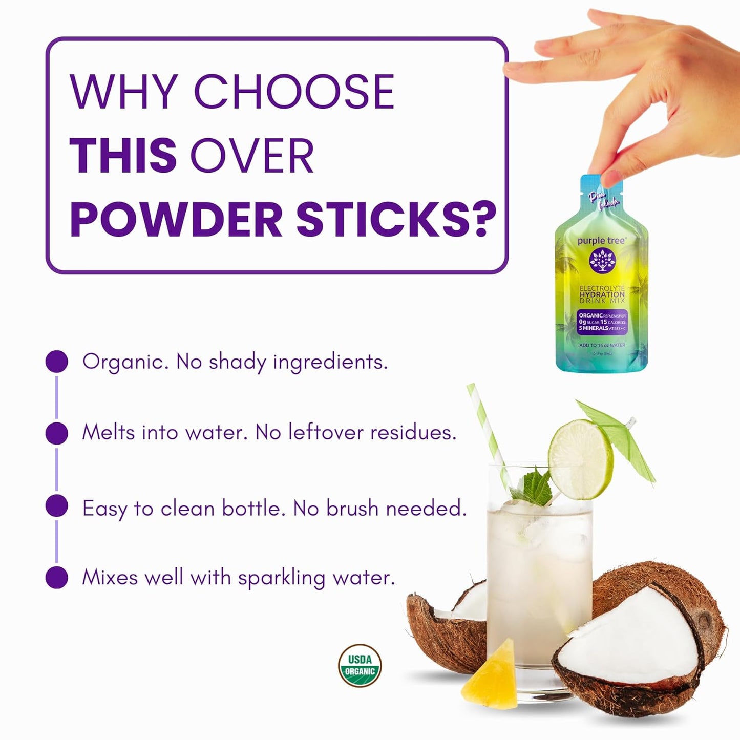 purple-tree-organic-pina-colada-electrolyte-hydration-packets---sugar-free-daily-iv-hydrate-packs-for-rapid-rehydration---15-liquid-sticks-for-dehydration-relief-in-water-3