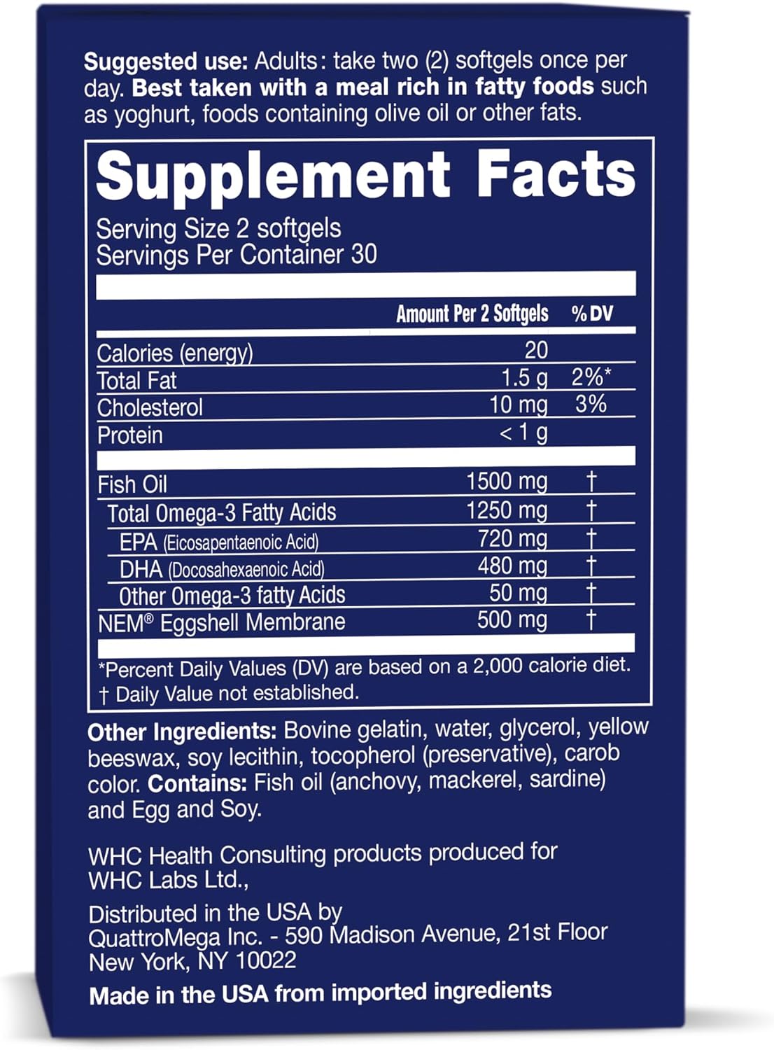 whc-unocardio-sports-eggshell-membrane-fish-oil-softgels---joint-heart-health-support---1250mg-omega-3-720mg-epa-480mg-dha---unflavored---60-count-4