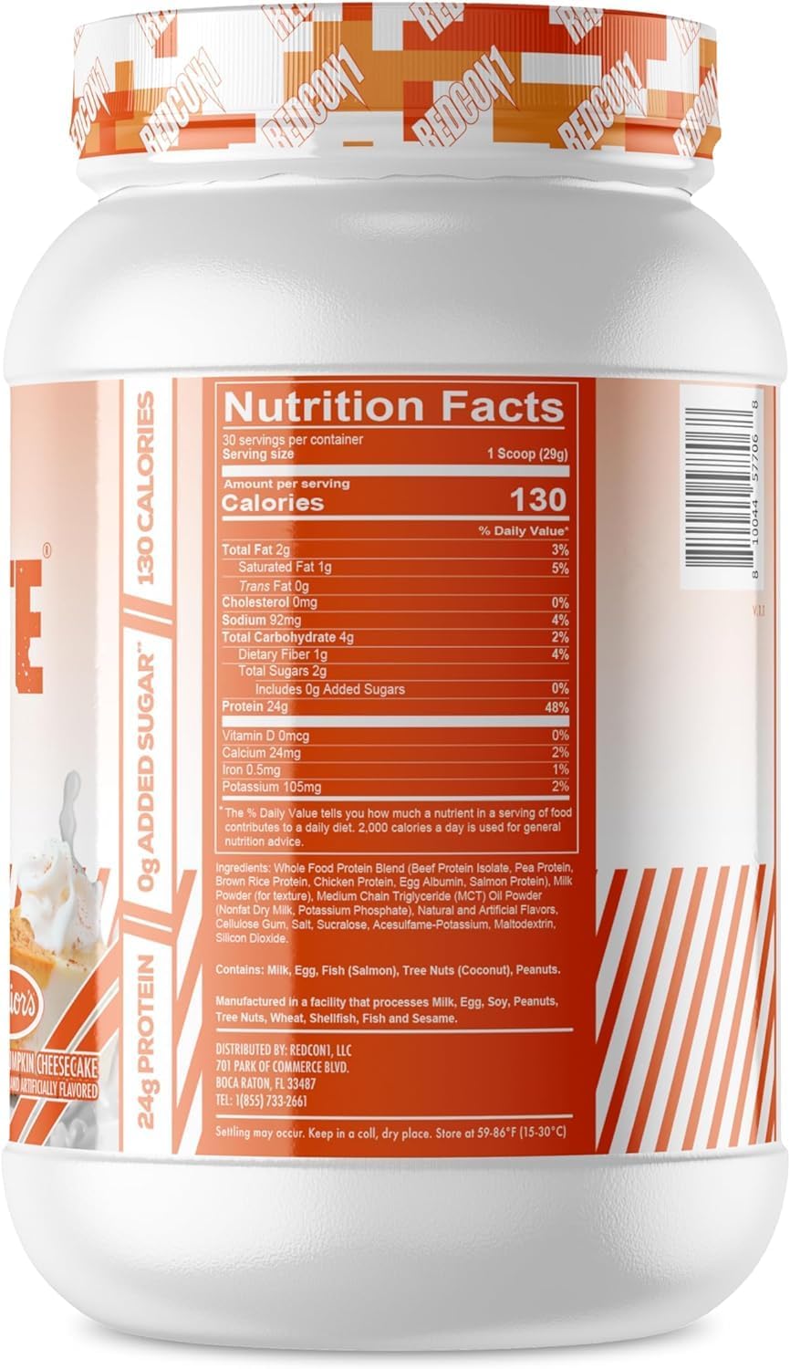 redcon1-mre-lite-junior-whole-food-protein-powder---pumpkin-cheesecake-flavor-low-carb-whey-free-meal-replacement-with-animal-protein-blends-easy-to-digest-supplement-with-mct-oils-30-servings-2