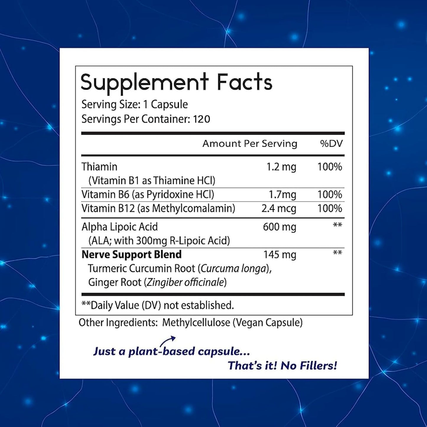 Natural Alpha Lipoic Acid 600mg Capsules with B-Vitamins - Thomas' Vegan Formula without Fillers - 120 Count - Espot.com.au