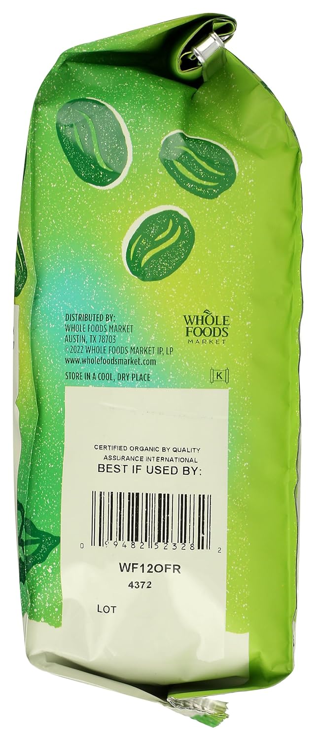 Organic Dark French Roast Whole Bean Coffee, 12 Ounce - Smoky, Sweet, Smooth & Creamy Flavor Profile - Espot.com.au