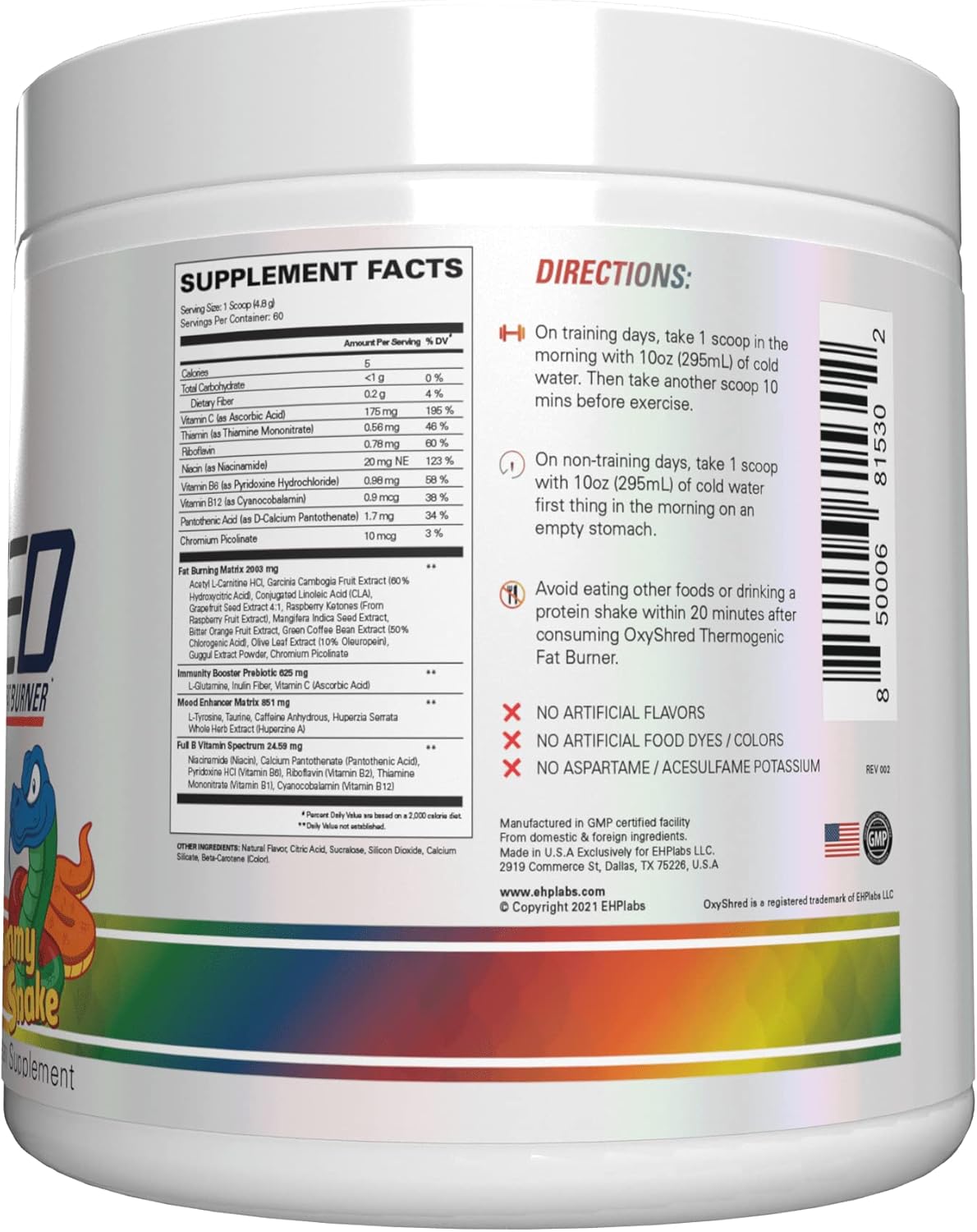 ehp-labs-oxyshred-pre-workout-powder---gummy-snake-flavor-for-energy-boost---60-servings-with-l-glutamine-acetyl-l-carnitine-10