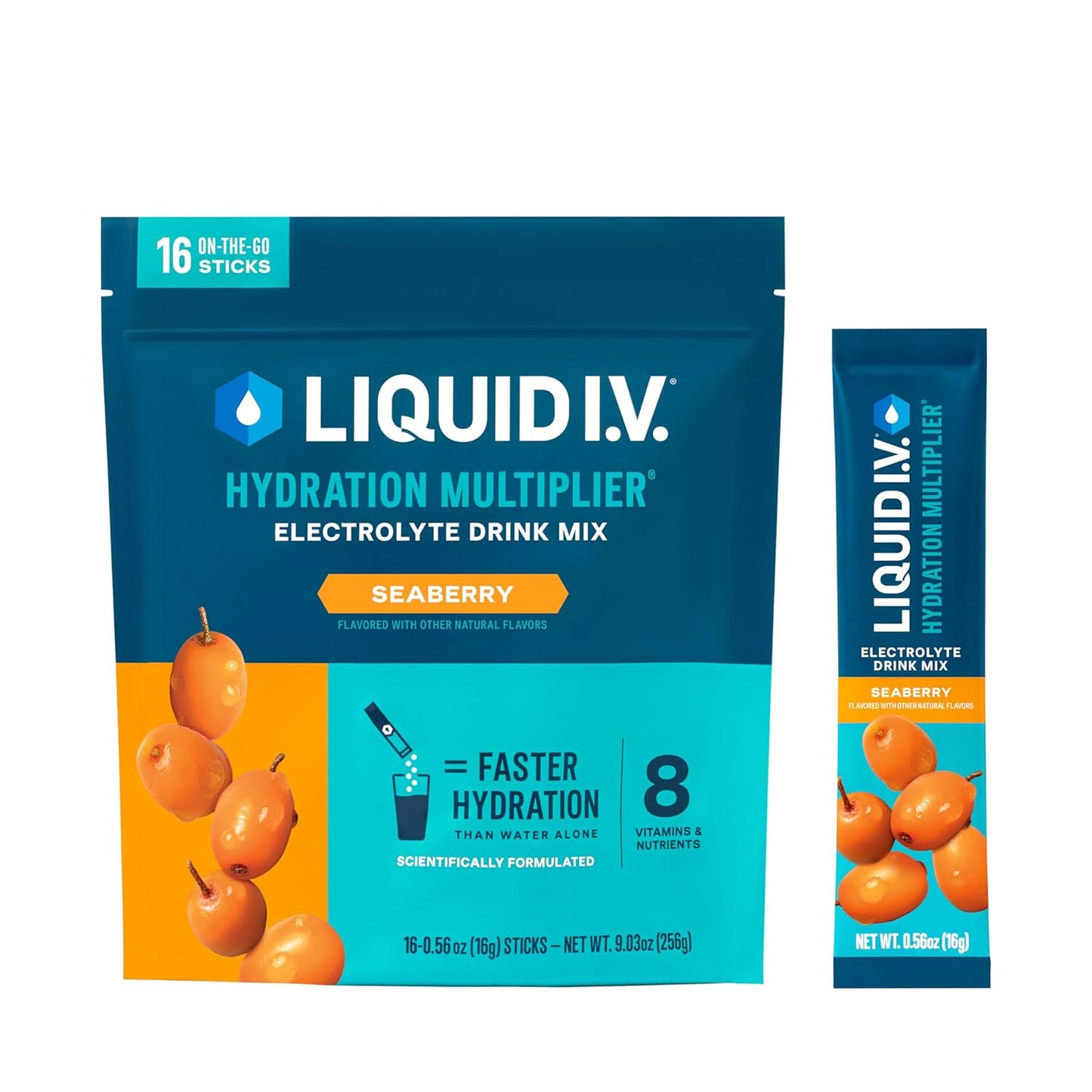 liquid-iv-seaberry-hydration-multiplier-powder-packets---electrolyte-drink-mix-sticks---non-gmo---16-servings-12-pack-1
