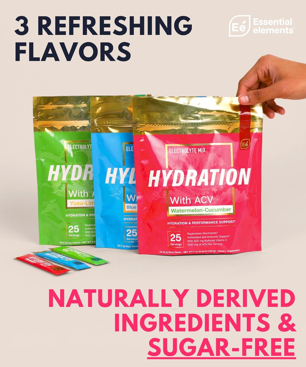 hydration-packets-with-electrolytes-powder---sugar-free-mix-with-acv-vitamin-c---24-stick-packs---variety-pack-5