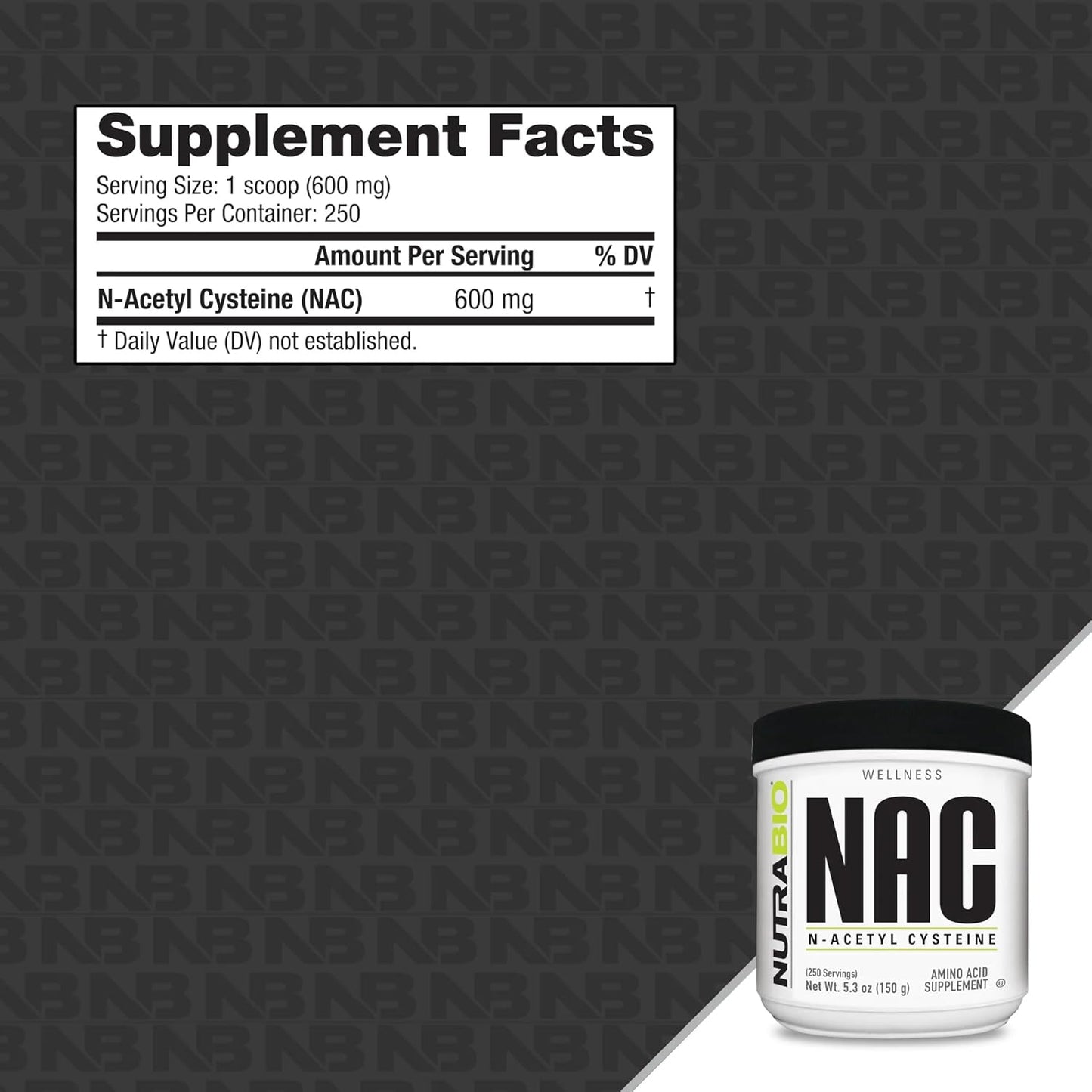 nutrabio-n-acetyl-cysteine-nac-powder---150g-600mg-serving---anti-oxidant-immune-support---non-gmo-gluten-free---no-fillers-2