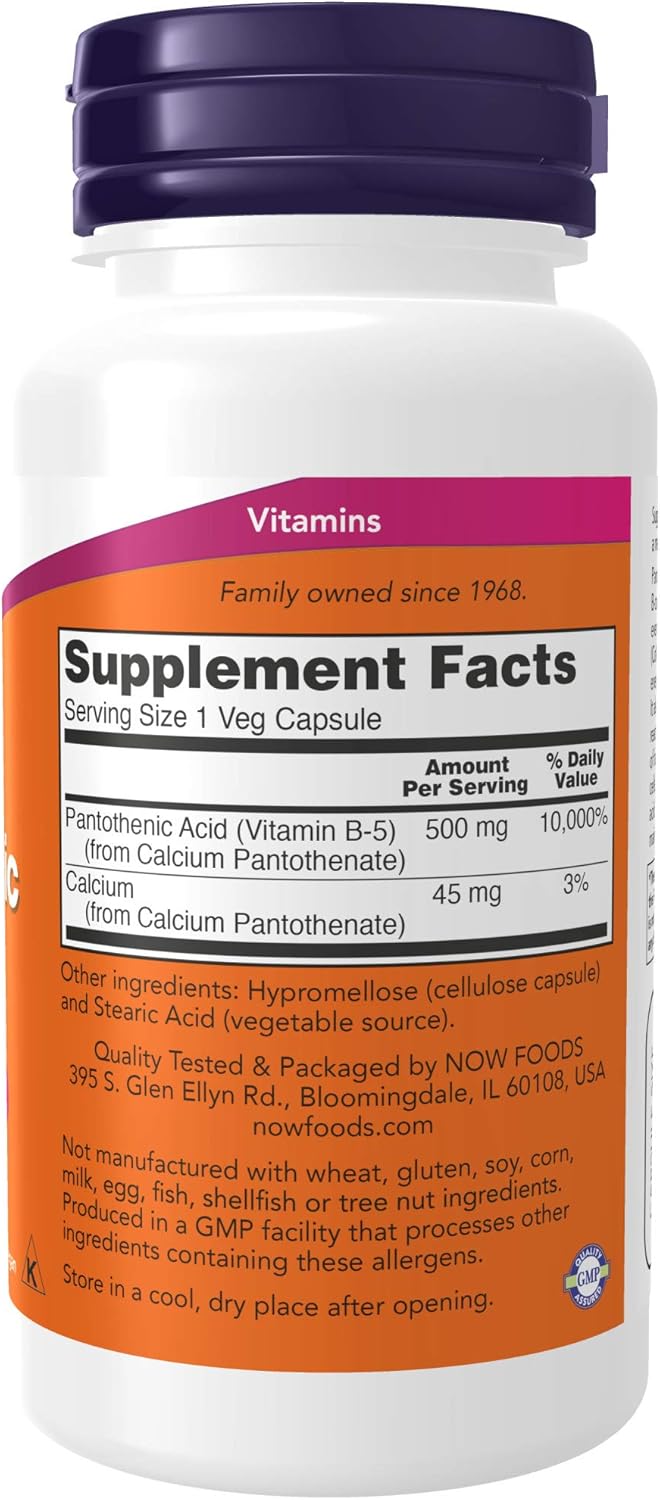 now-foods-pantothenic-acid-vitamin-b-5-500-mg---b-complex-vitamin---100-capsules-2