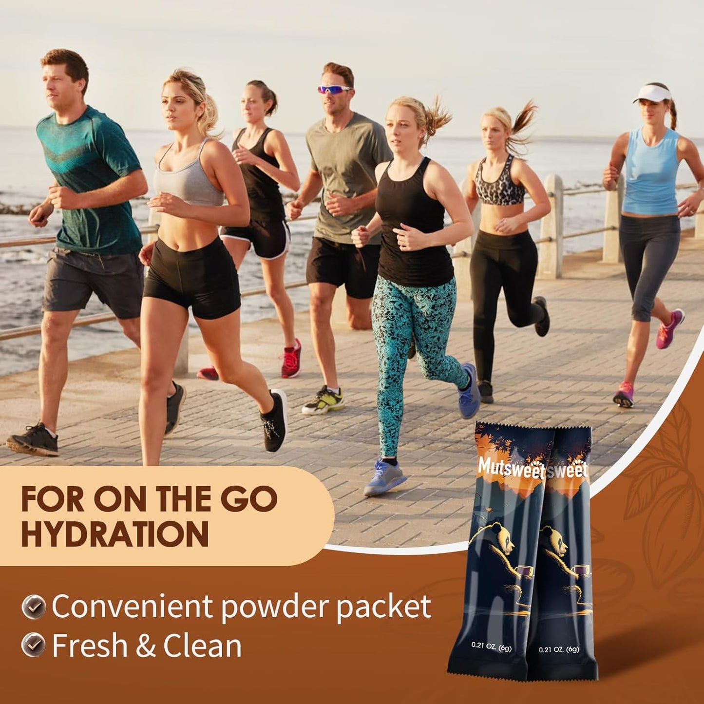 Hydrate Electrolyte Powder Packets with 4 Electrolytes, Vegan Cocoa Drink Mix - 15 Sticks, No Sugar & Non-GMO - Espot.com.au