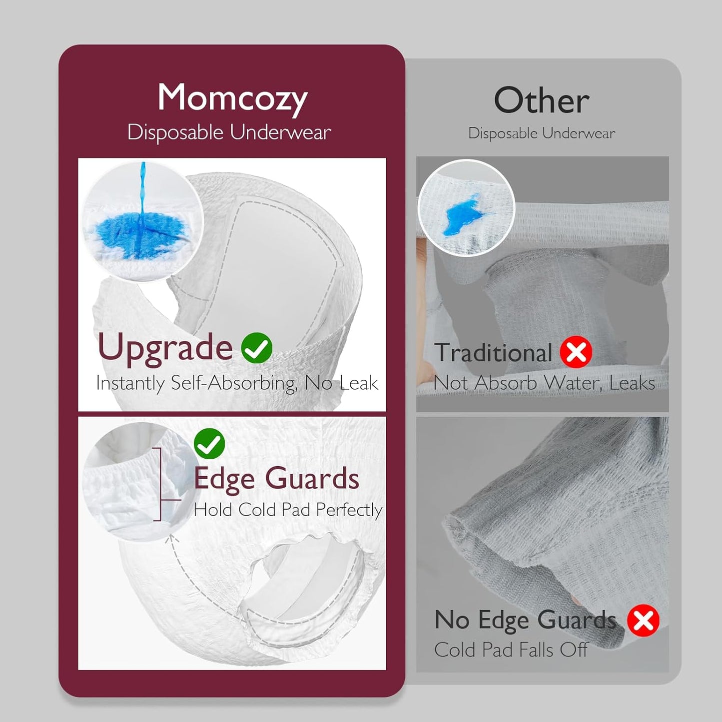 postpartum-recovery-essentials-kit-with-disposable-underwear-nursing-pads-peri-bottle-cold-pads-cooling-foam-canvas-bag---momcozy-labor-delivery-mom-care-set-4
