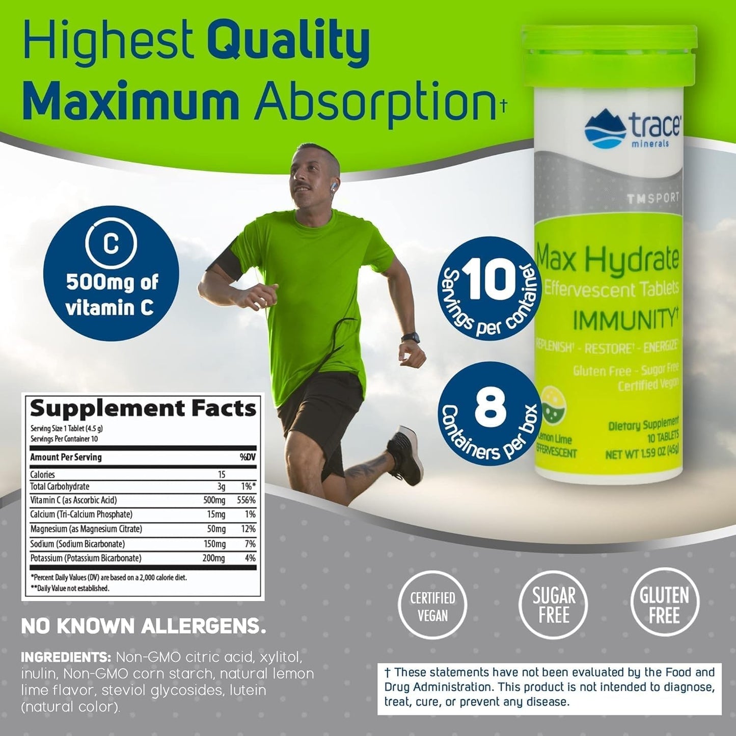 lemon-lime-electrolyte-drink-supplement-for-immune-health-and-hydration---muscle-cramp-relief---8-containers-80-servings-of-trace-minerals-max-hydrate-immunity-vitality-supplement-2