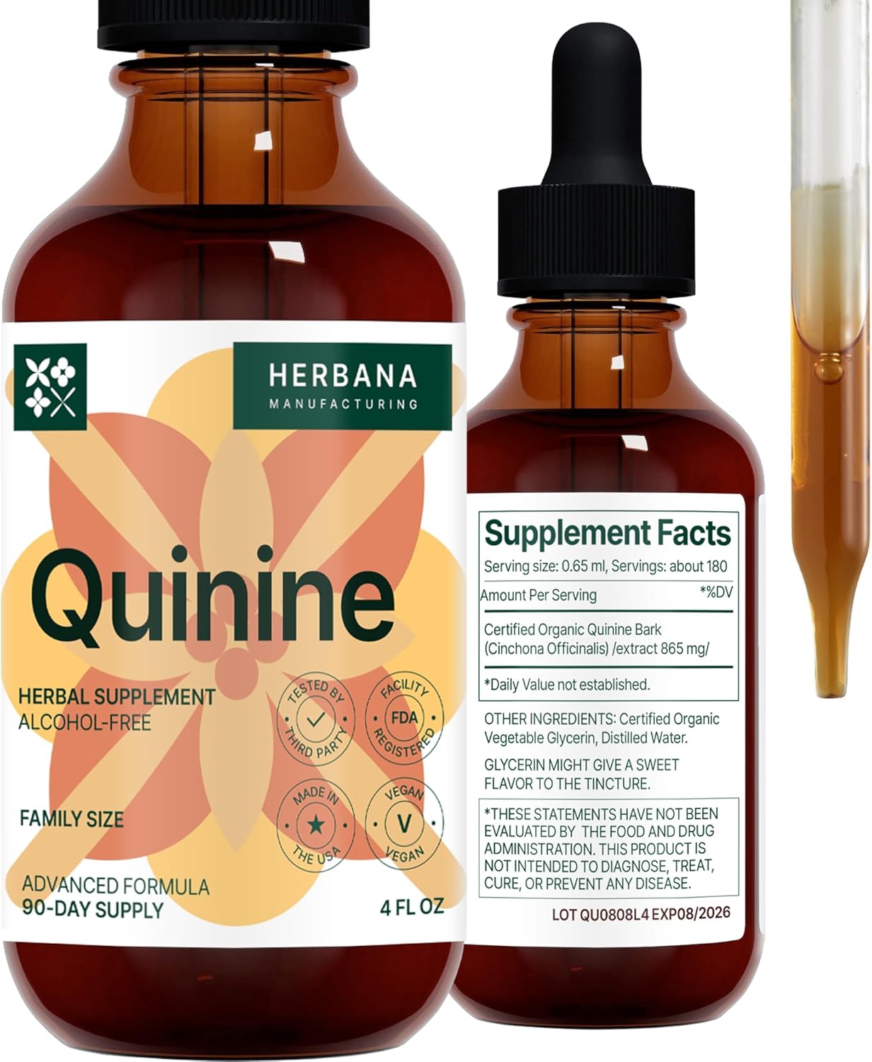 4-fl-oz-quinine-liquid-extract-for-digestive-health-support---natural-cinchona-officinalis-bark-tincture---cramp-defense-supplement---high-potency---90-day-supply-7