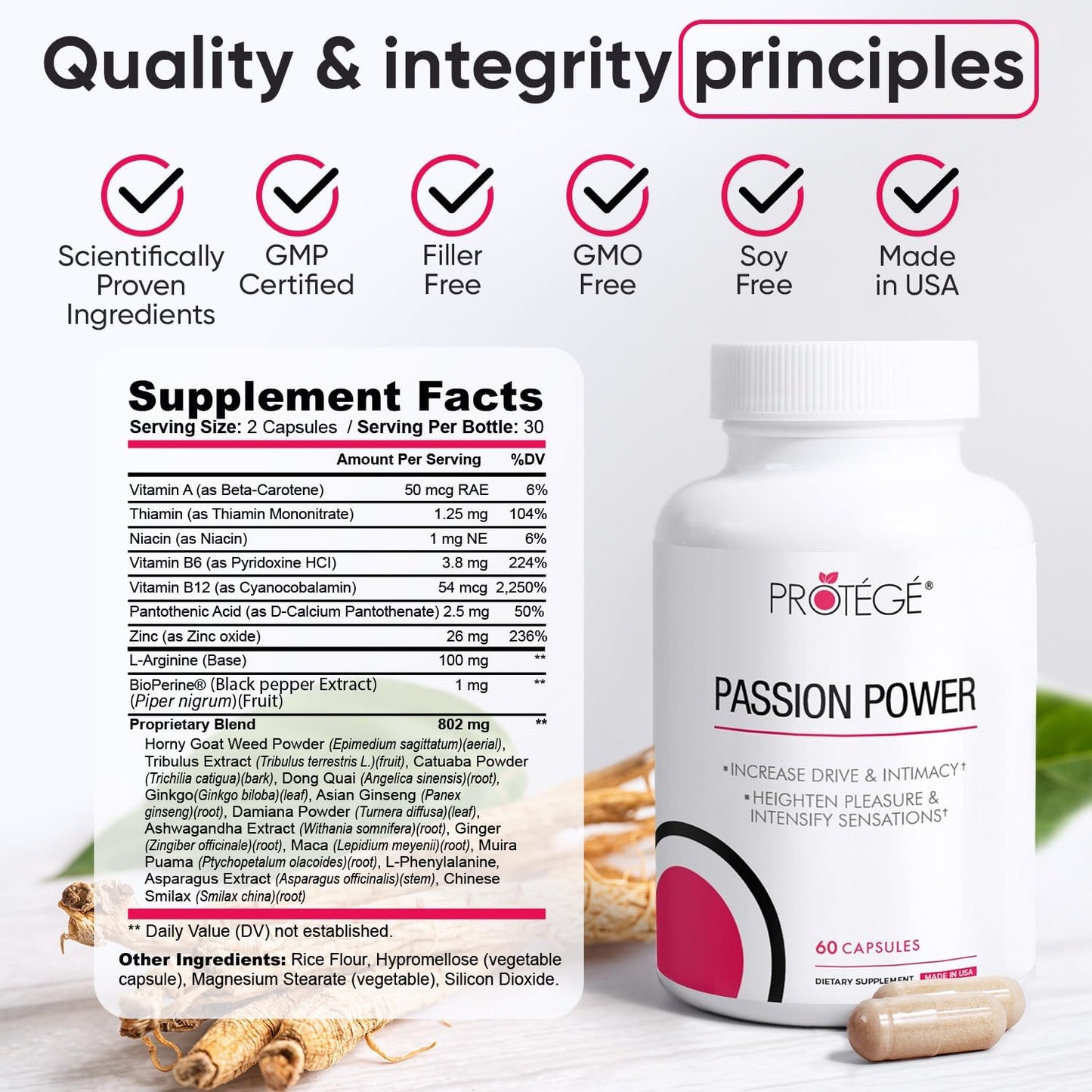 Natural Female Libido Enhancer Pills with Maca Root & Ashwagandha Extract - Drive, Energy, Intimacy Boost - 60 ct - Espot.com.au