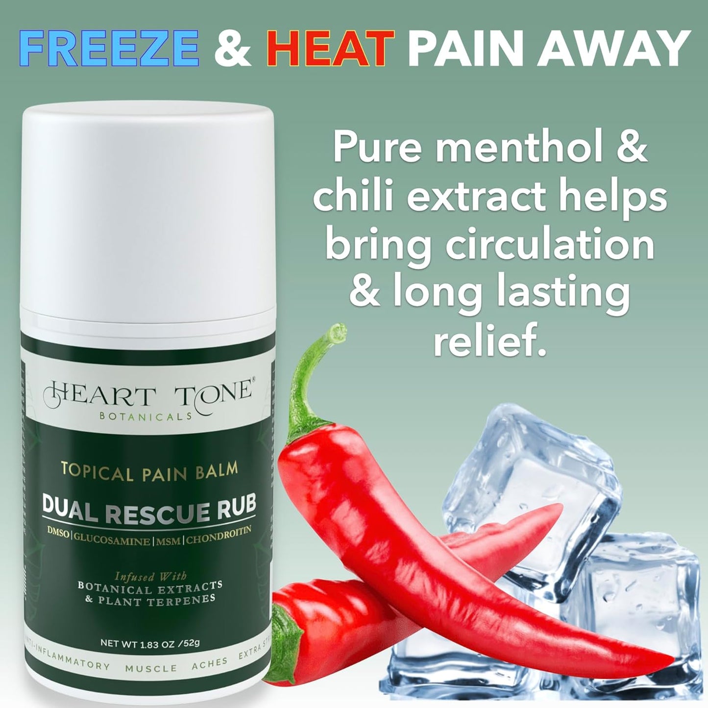 heart-tone-botanicals-pain-balm-with-arnica-msm-turmeric-glucosamine---fast-acting-joint-muscle-recovery---extra-strength-dual-hot-and-cold-relief---45-natural-compounds-4