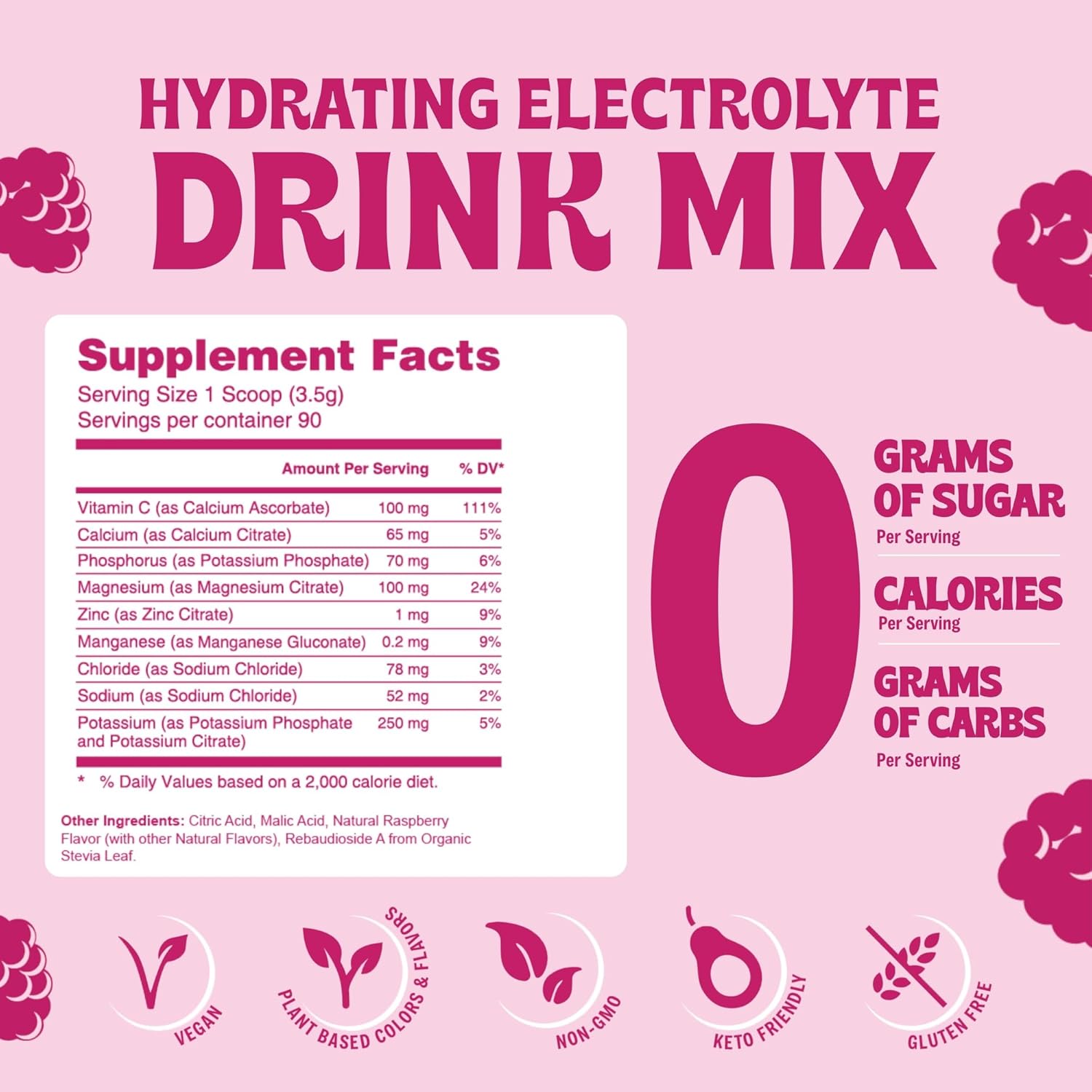 raspberry-electrolyte-powder---zero-sugar-calories-or-carbs---keto-vegan-friendly-hydration-drink-mix---90-servings-3