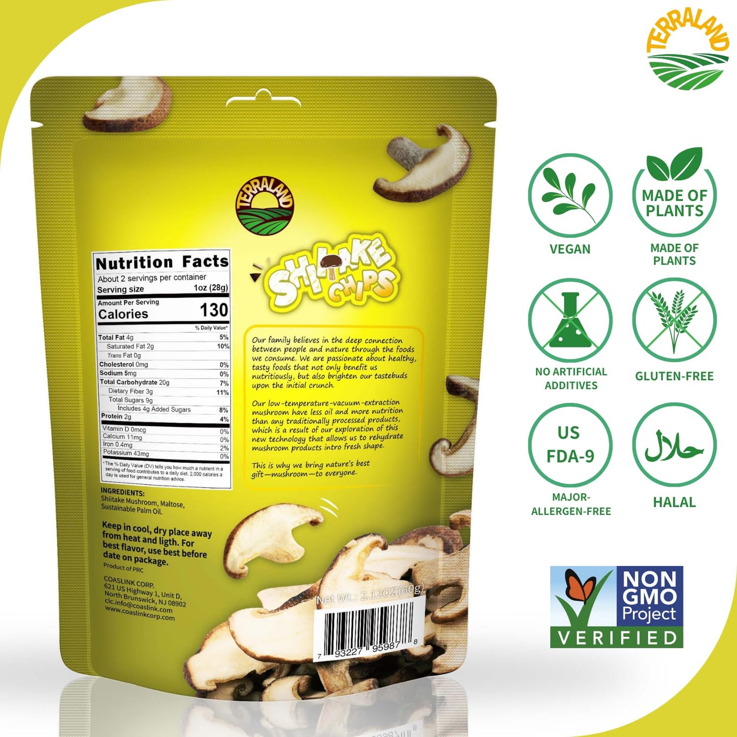 terraland-shiitake-chips---original-crispy-mushroom-snack-gluten-free-vegan-superfood-with-rich-umami-flavor---212oz-bag-pack-of-2-2
