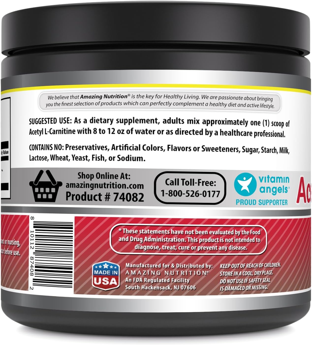 acetyl-l-carnitine-powder-supplement-100g---non-gmo-gluten-free-made-in-usa---100-servings-by-amazing-nutrition-2