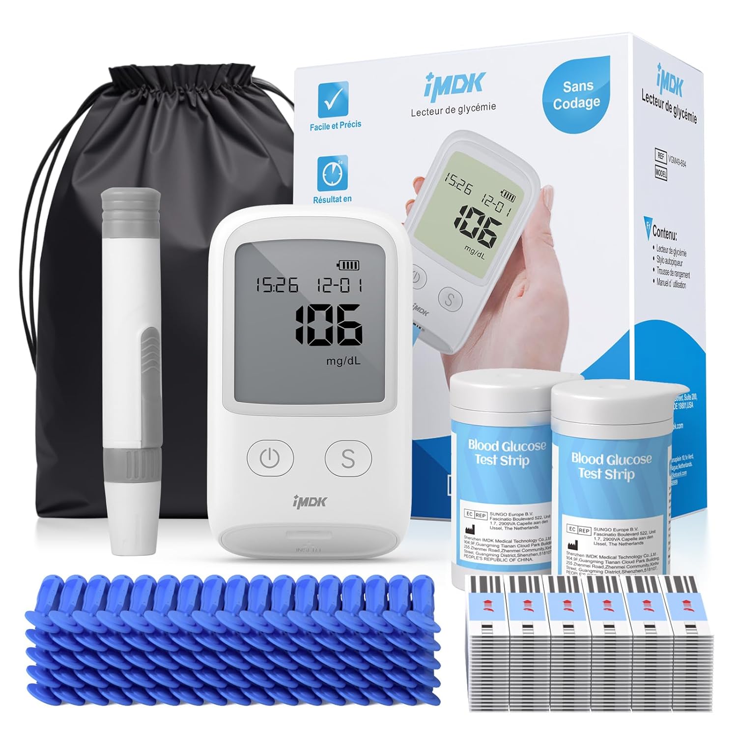 accurate-blood-glucose-monitoring-kit-with-100-strips-and-lancets---no-coding-fsahsa-eligible-1
