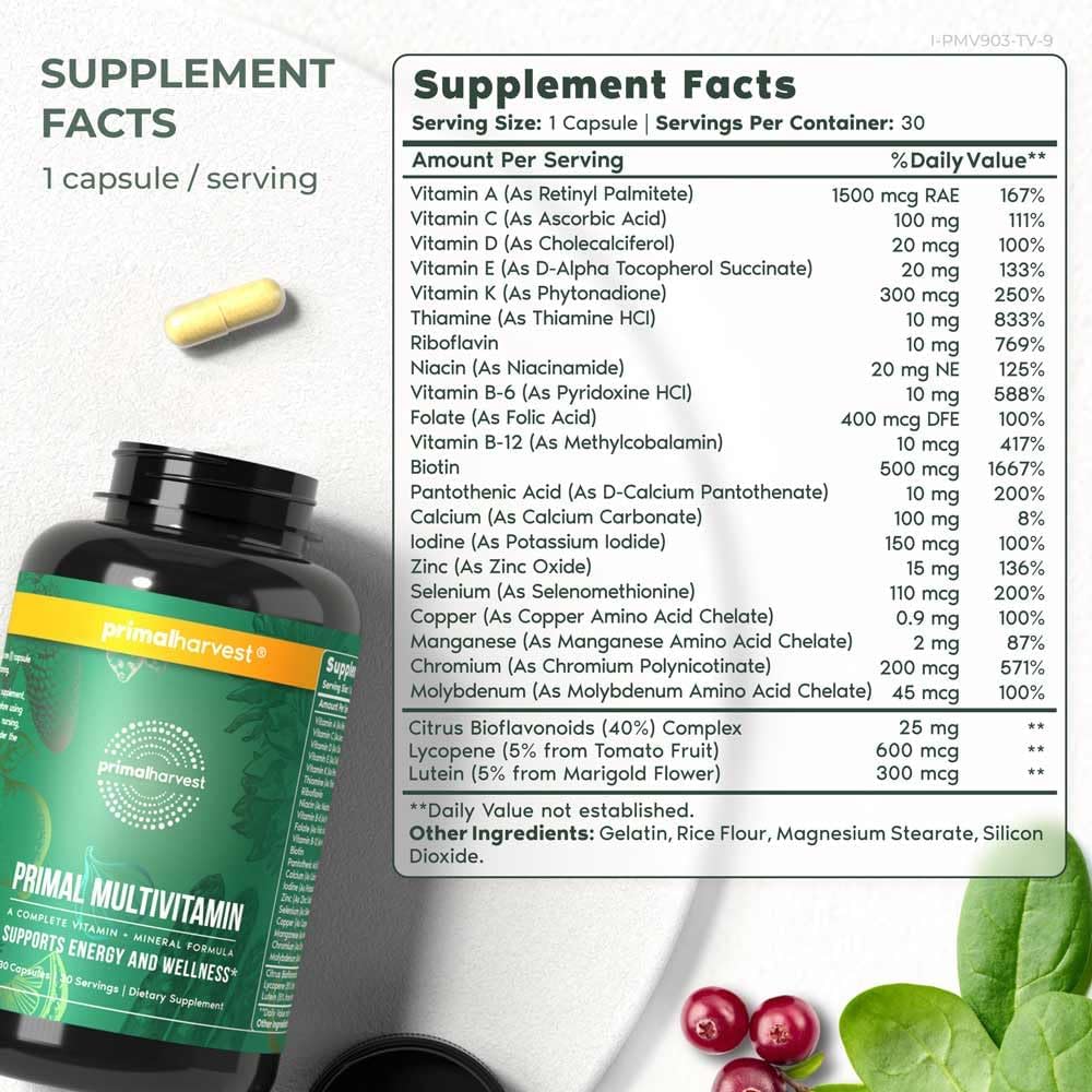 primal-harvest-multivitamin-2-pack-for-women-and-men---includes-vitamins-a-c-d-e-b12-b6-biotin-and-zinc---30-capsules-2