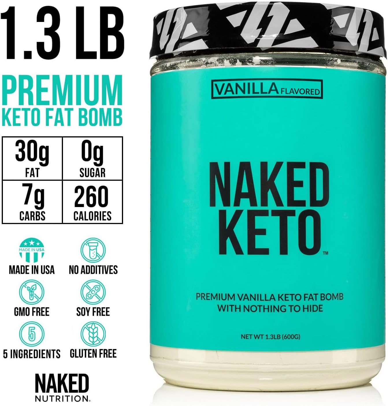 premium-naked-vanilla-keto-fat-bomb-powder---gluten-free-mct-oil-powder---no-gmos---13-lb-2