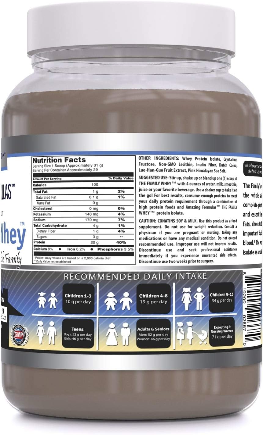family-whey-protein-isolate-powder---2-lbs---purest-protein-source---gluten-free-cookie-cream-flavor---complete-nutrition-for-all-2