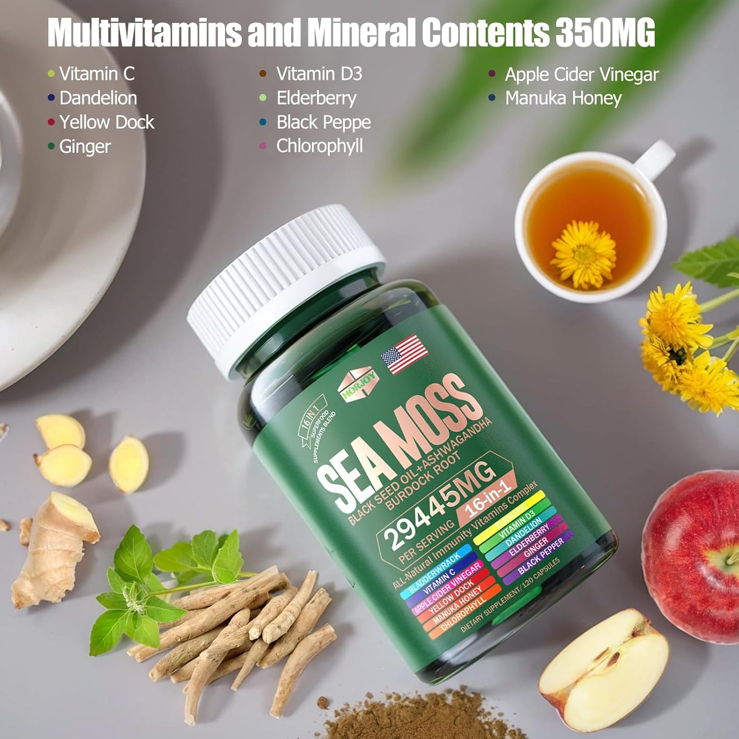 sea-moss-black-seed-oil-ashwagandha-turmeric-bladderwrack-burdock-vitamin-c-d3-elderberry-manuka-yellow-dock-iodine-chlorophyll-acv---60-day-supply---12000mg-6000mg-3000mg-1000mg-2000mg-3000mg---immune-support-8