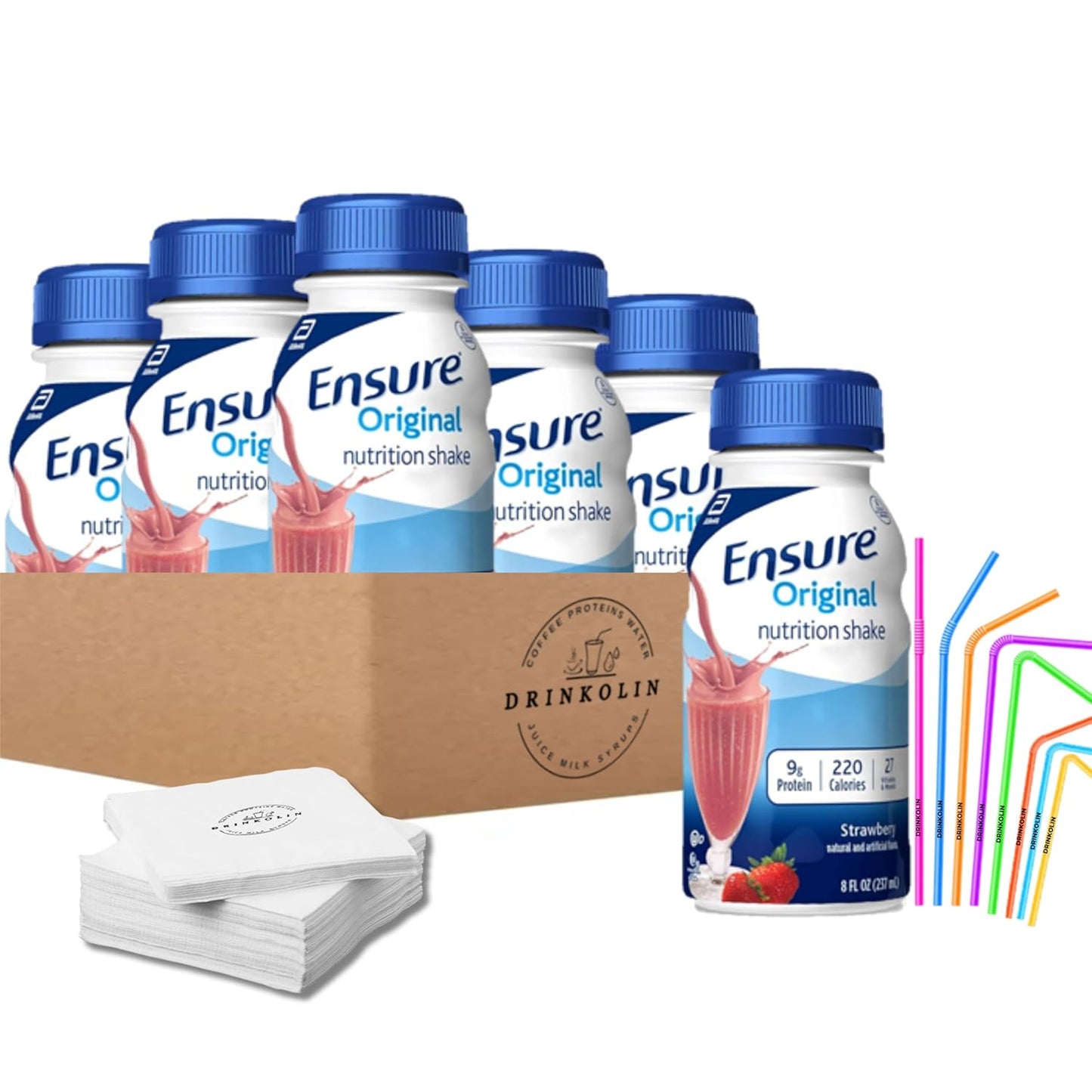 kaxilu-strawberry-nutrition-shakes---6-pack-with-drinkolin-straws-8-oz---packed-with-vitamins-and-minerals-for-a-healthy-boost-1