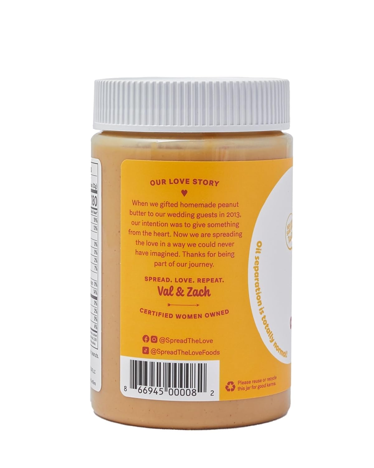 40-pack-of-spread-the-love-naked-organic-peanut-butter---organic-all-natural-vegan-gluten-free-creamy-dry-roasted---no-added-salt-sugar-palm-oil-3