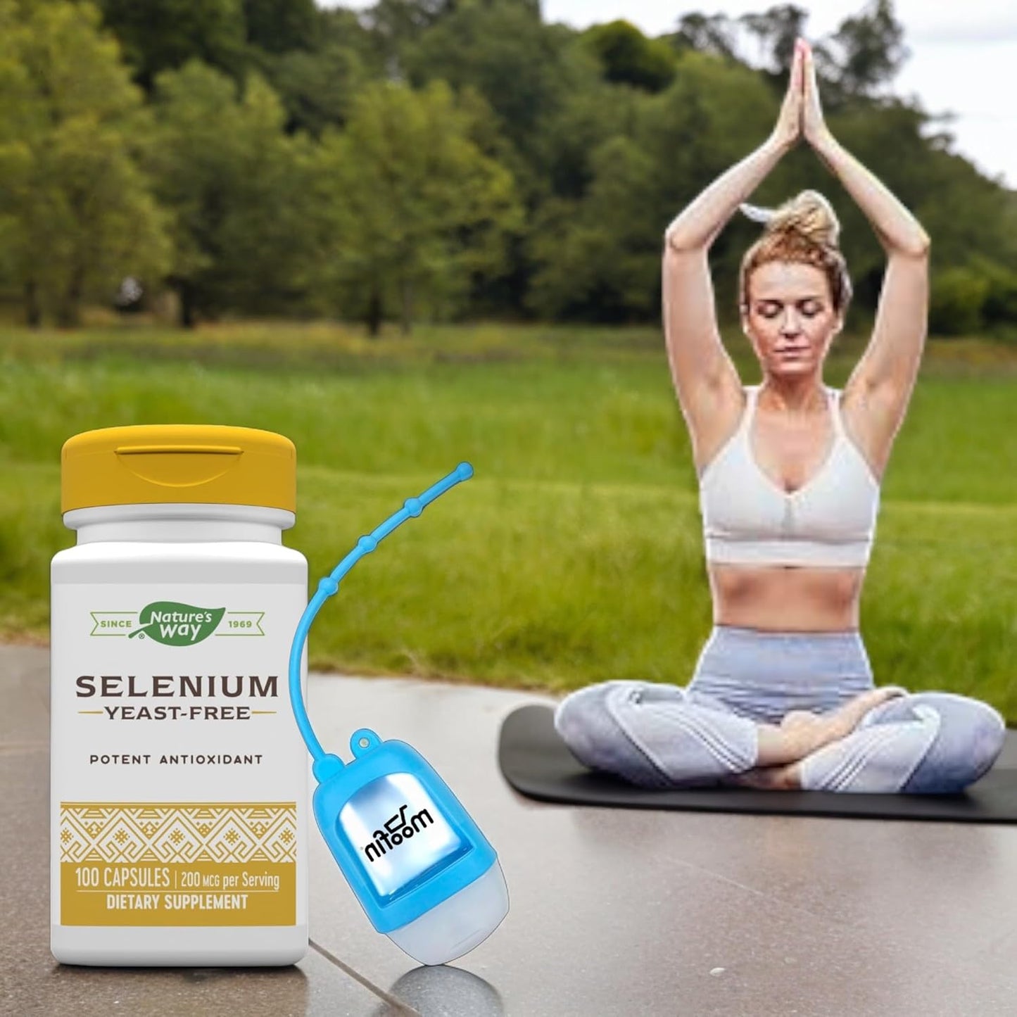 organic-l-selenomethionine-selenium-capsules-200-mcg-for-immune-thyroid-support---antioxidant-formula-60-servings-with-moofin-hand-sanitizer-dispenser-6-pack-2