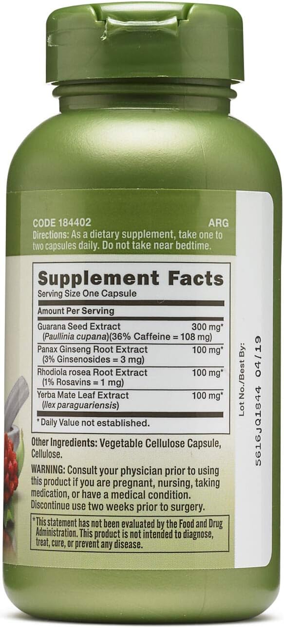 100-capsules-of-gnc-herbal-plus-energy-formula---boost-your-energy-levels-naturally-with-herbal-ingredients-2