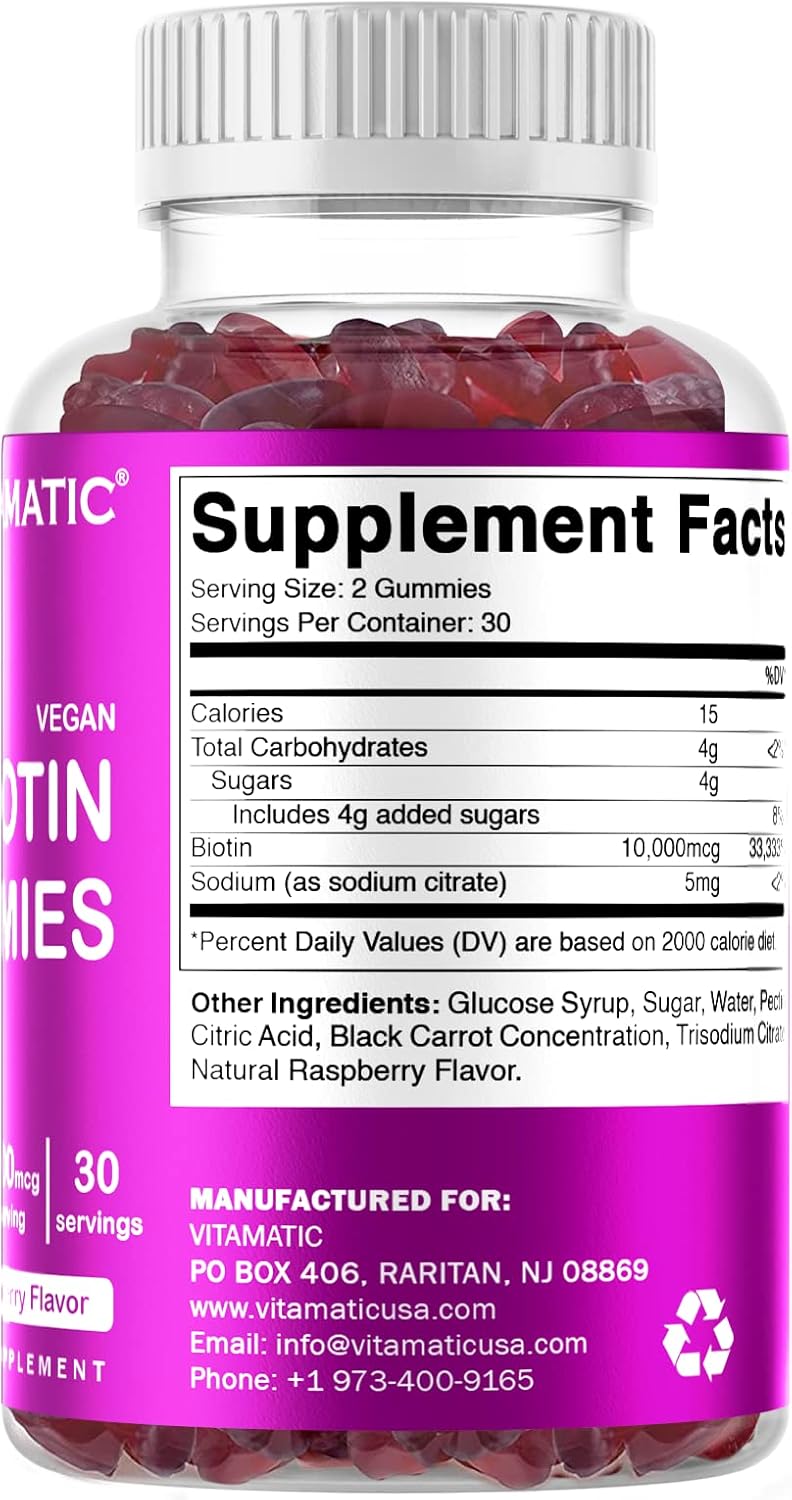 vegan-biotin-gummies-10000-mcg---vitamin-b7-supplement-for-stronger-hair-skin-nails---60-gummies-5
